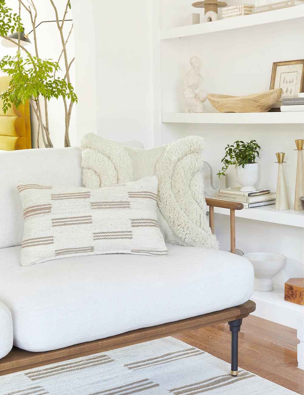 Bela Stripe Break Pillow | Minimalist Design, Subtle Color Palette