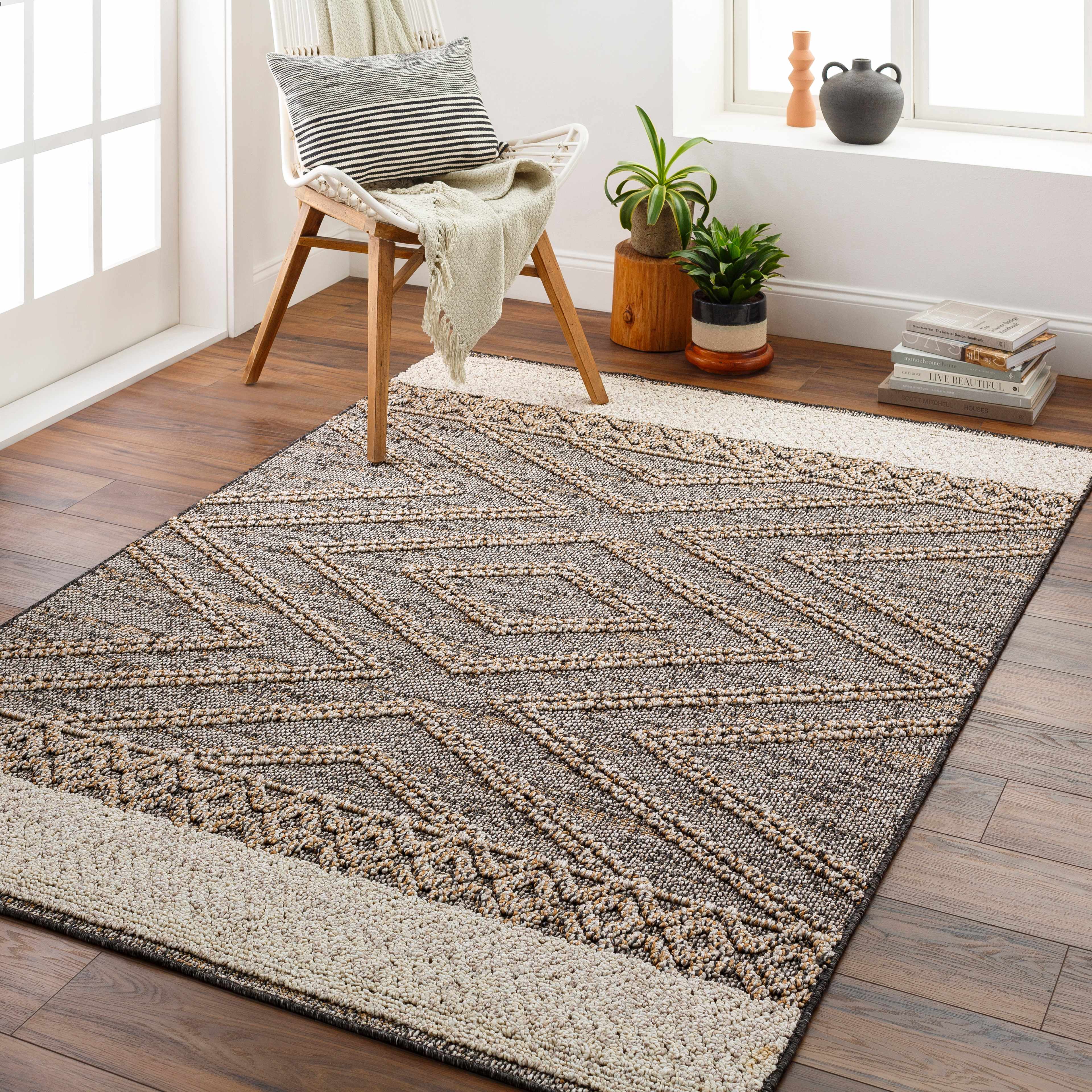 Bela Outdoor Area Rug  Machine Woven, 100% Polypropylene