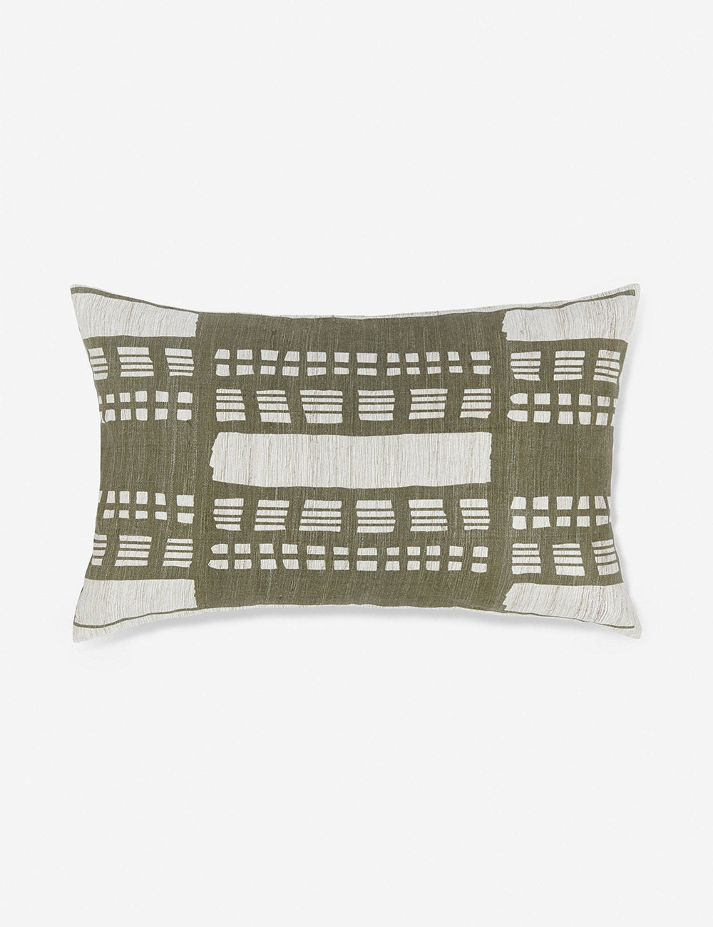 Sage Mosaic Pillow | Rich Green, Textured Design