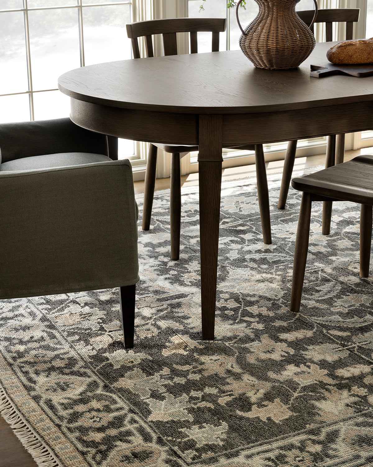 Bramble Hand-Knotted Rug  100% Wool, Artisan Design