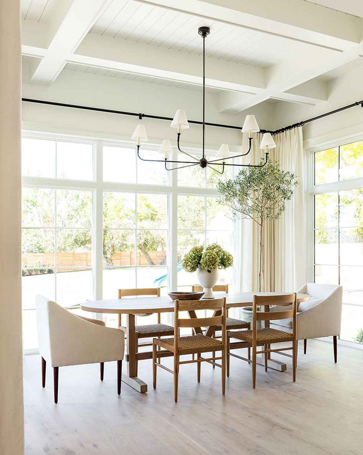 Bello Oval Dining Table  Kiln-Dried White Oak, Architectural Shape