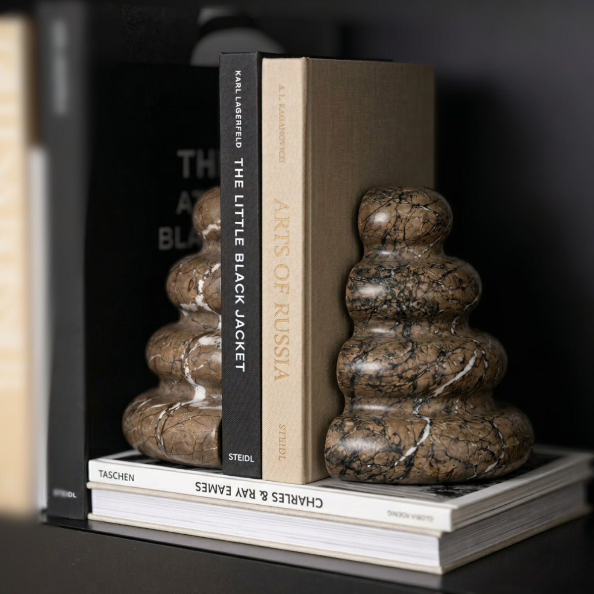 Bello Marble Bookends | Natural Stone, Elegant Design