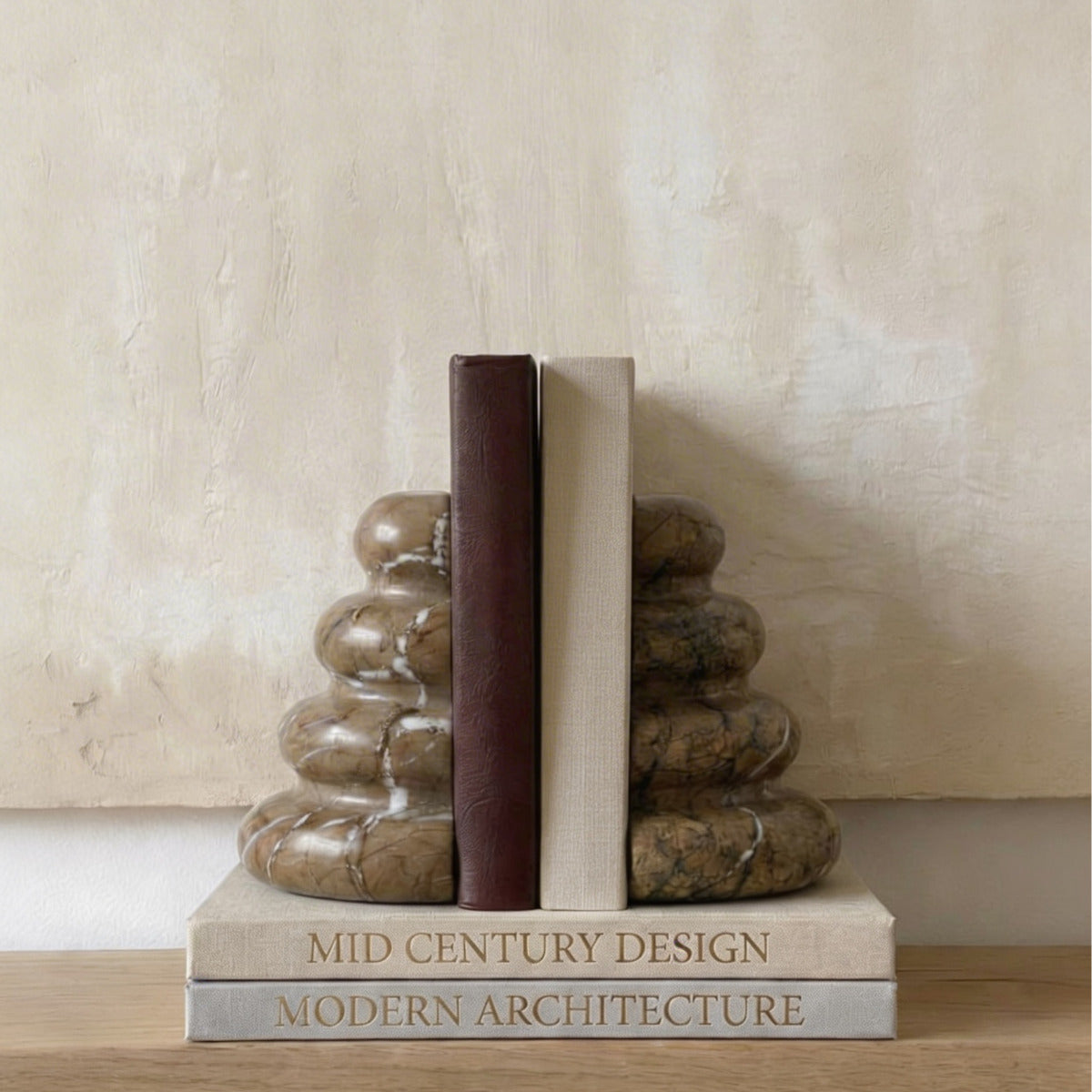 Bello Marble Bookends | Natural Stone, Elegant Design