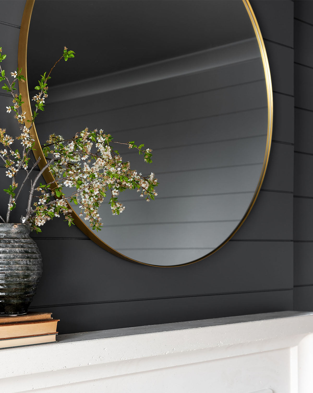 Juno Circle Mirror  Shatterproof Glass, Iron Frame