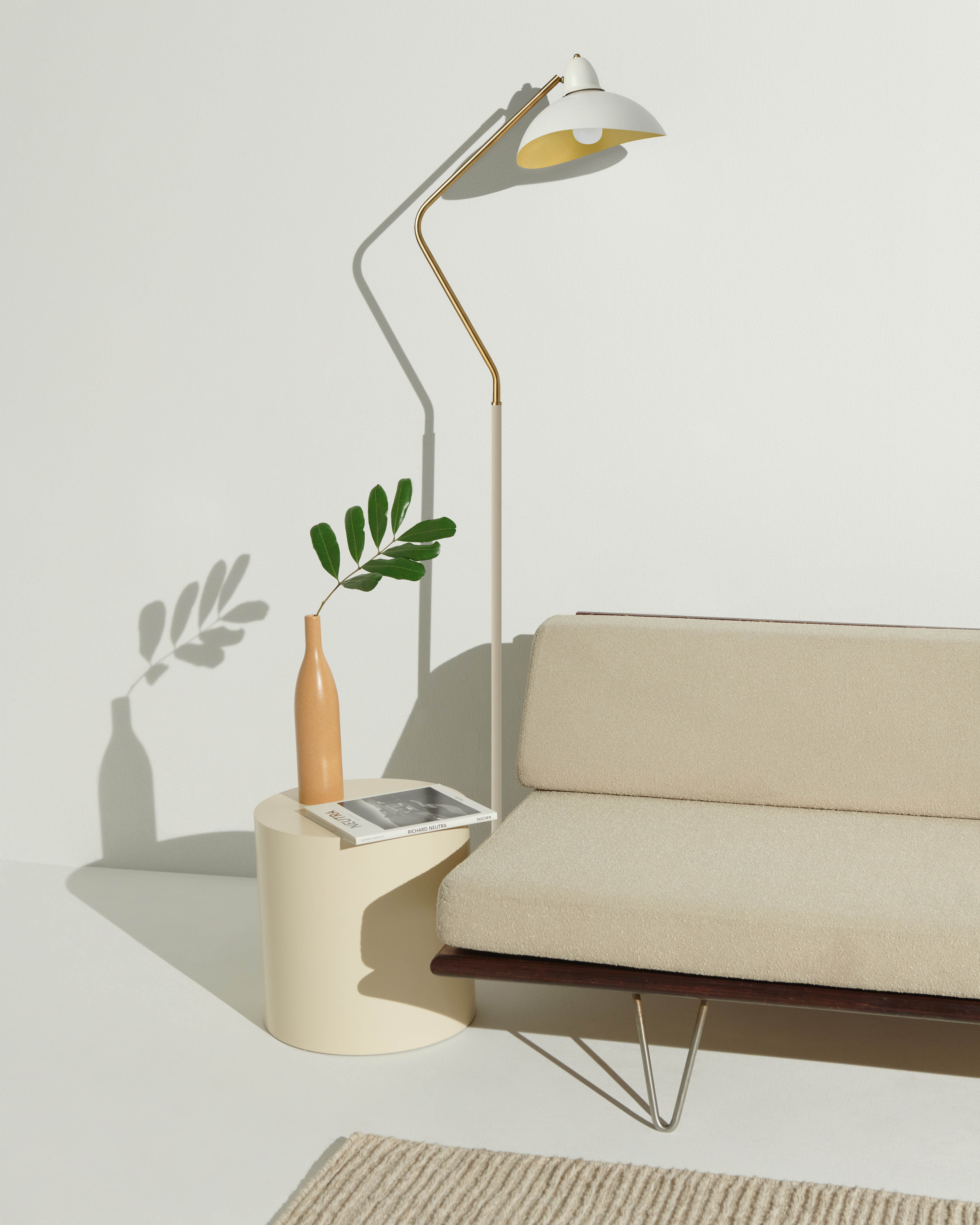 Sleek Swoop Floor Lamp | Asymmetrical Design, LED Bulb