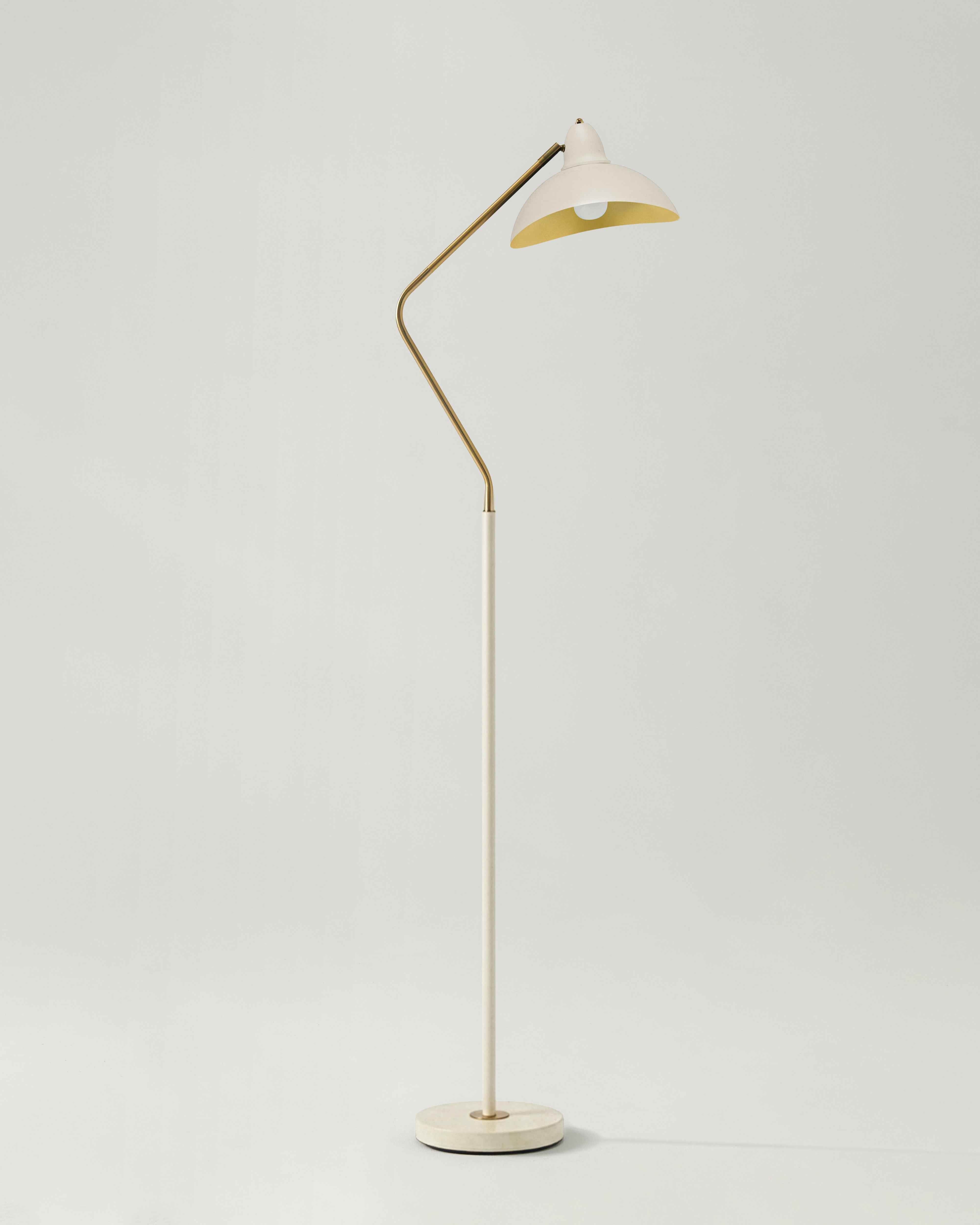 Sleek Swoop Floor Lamp | Asymmetrical Design, LED Bulb