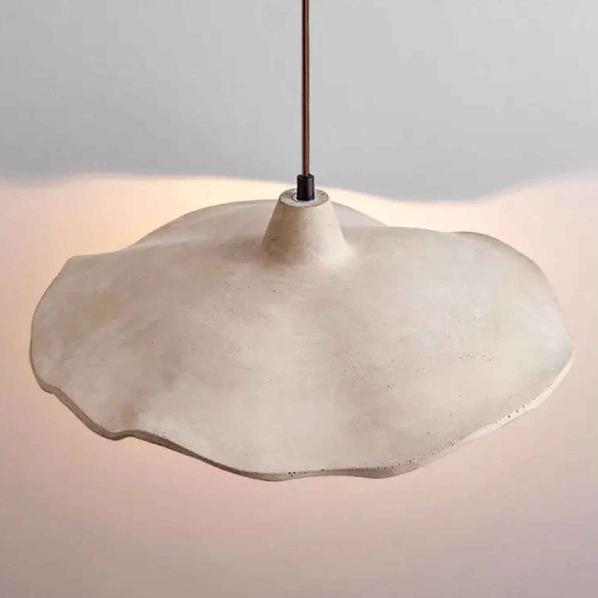 Bello Pendant Lamp | Sand-Colored Travertine, Adjustable Height
