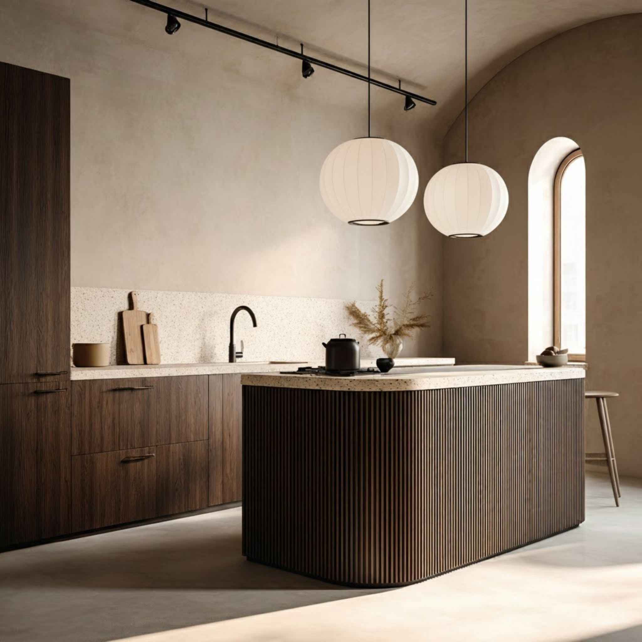 Coco Pendant Lamp | White Cocoon Material, Ø30 cm