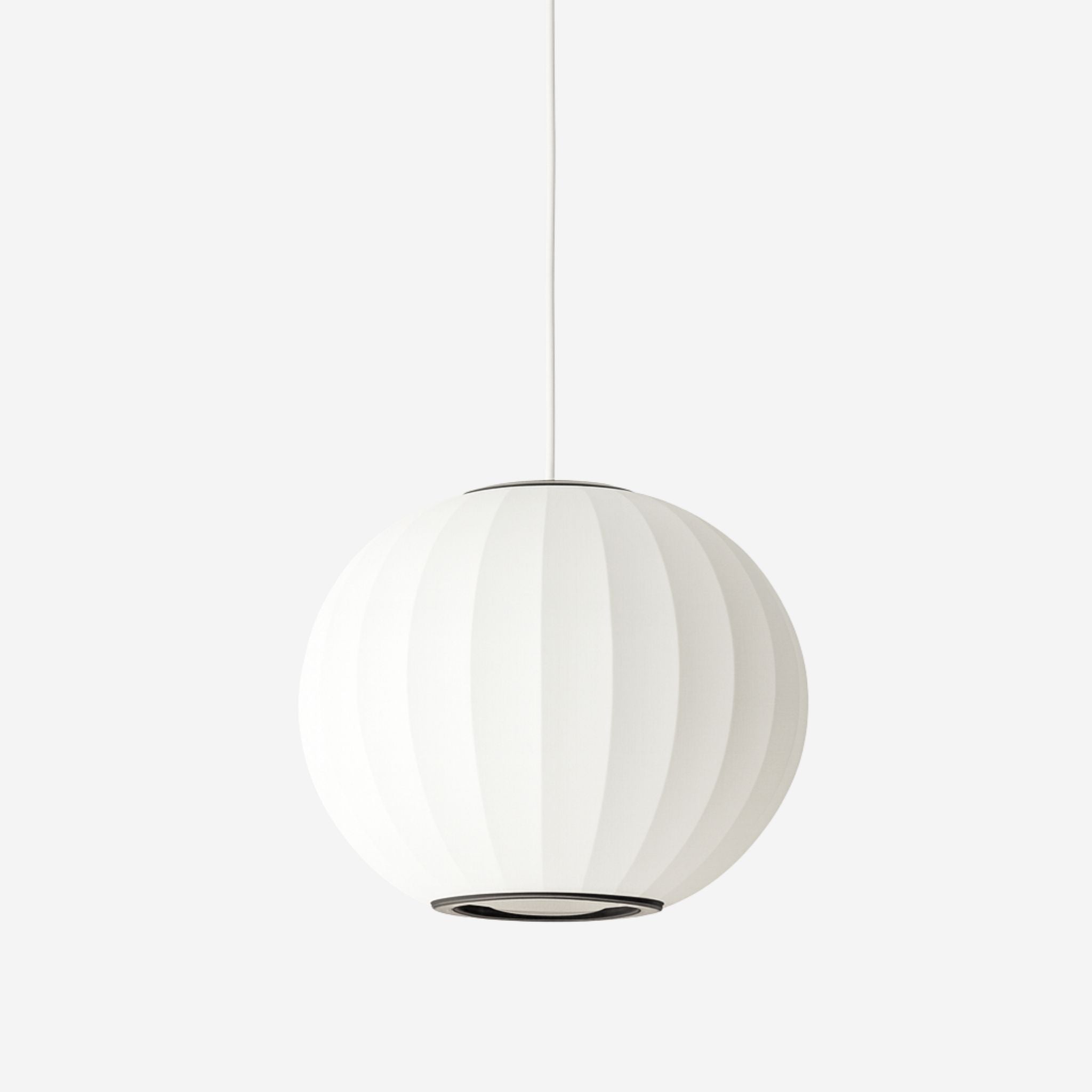 Bela Pendant Lamp | White Cocoon Material, Ø30 cm
