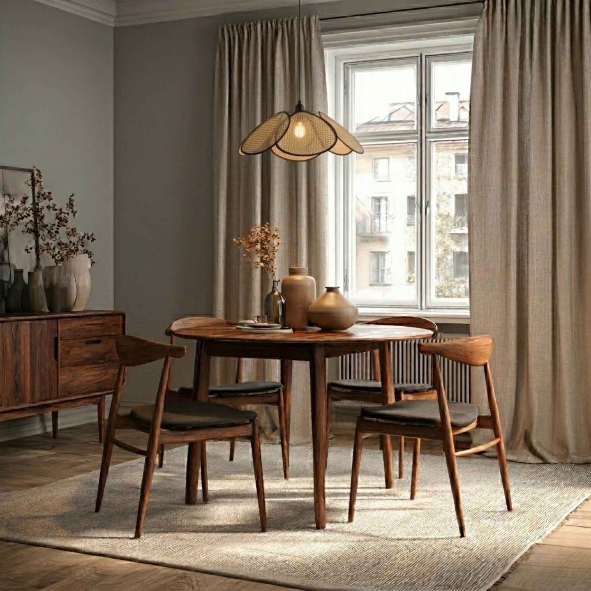 Calima Ceiling Lamp | Woven Rattan, Airy Design Ø50 cm