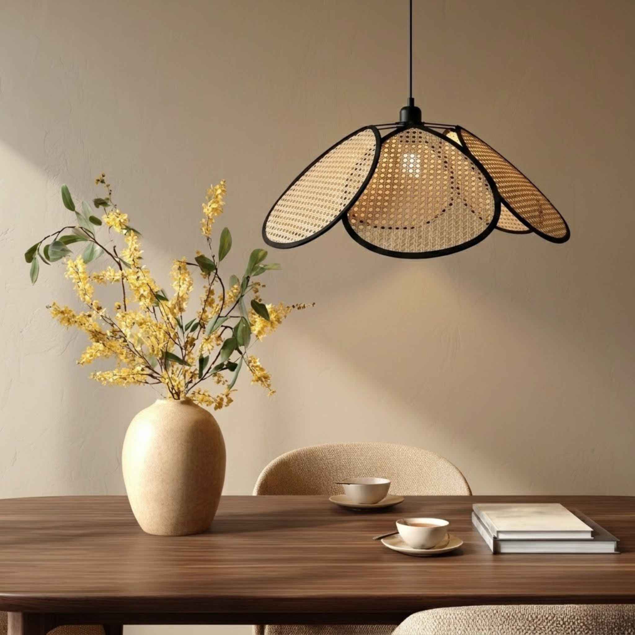 Calima Ceiling Lamp | Woven Rattan, Airy Design Ø50 cm