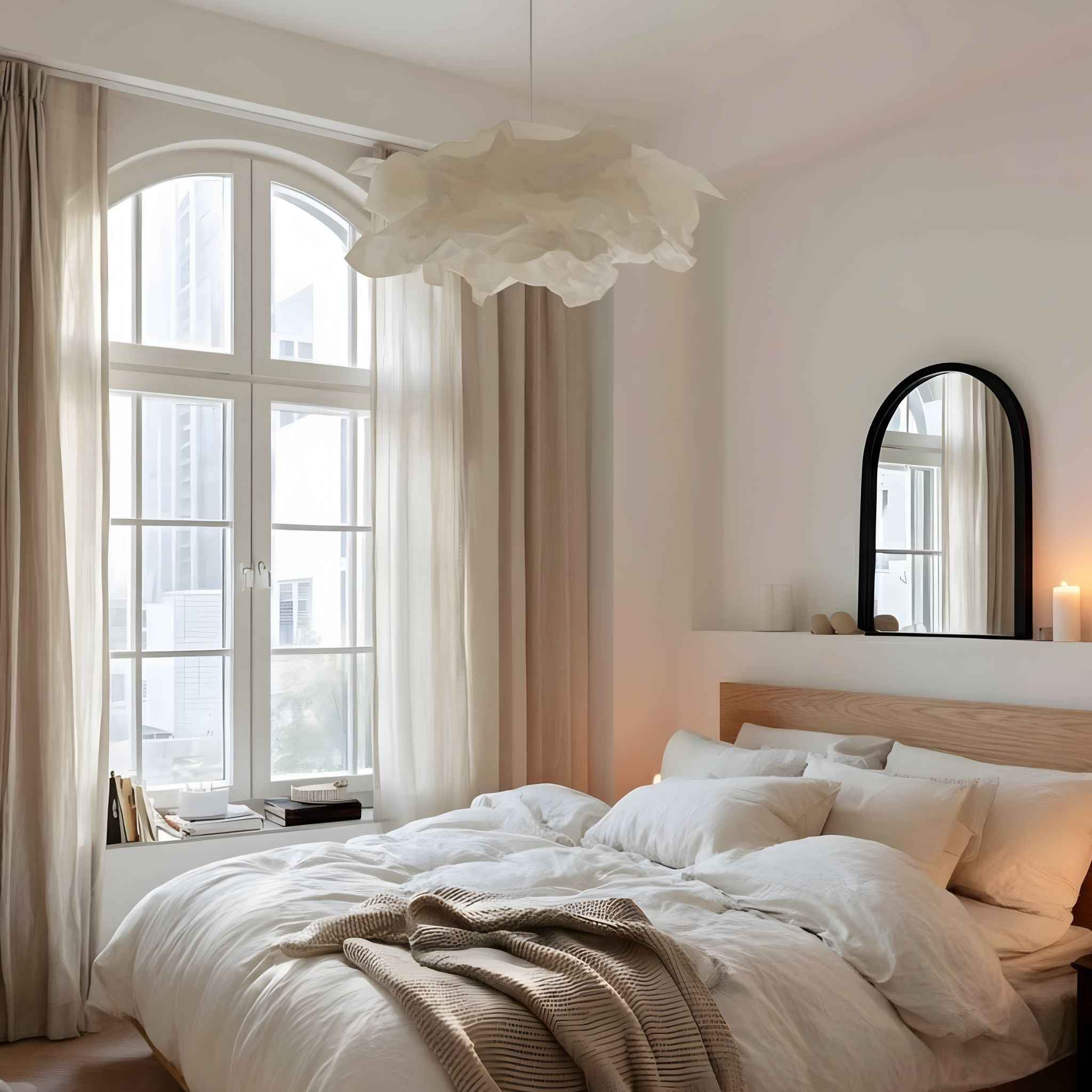 Bello Pendant Lamp | Hand-Folded Japanese Paper, Cloud-Like Design