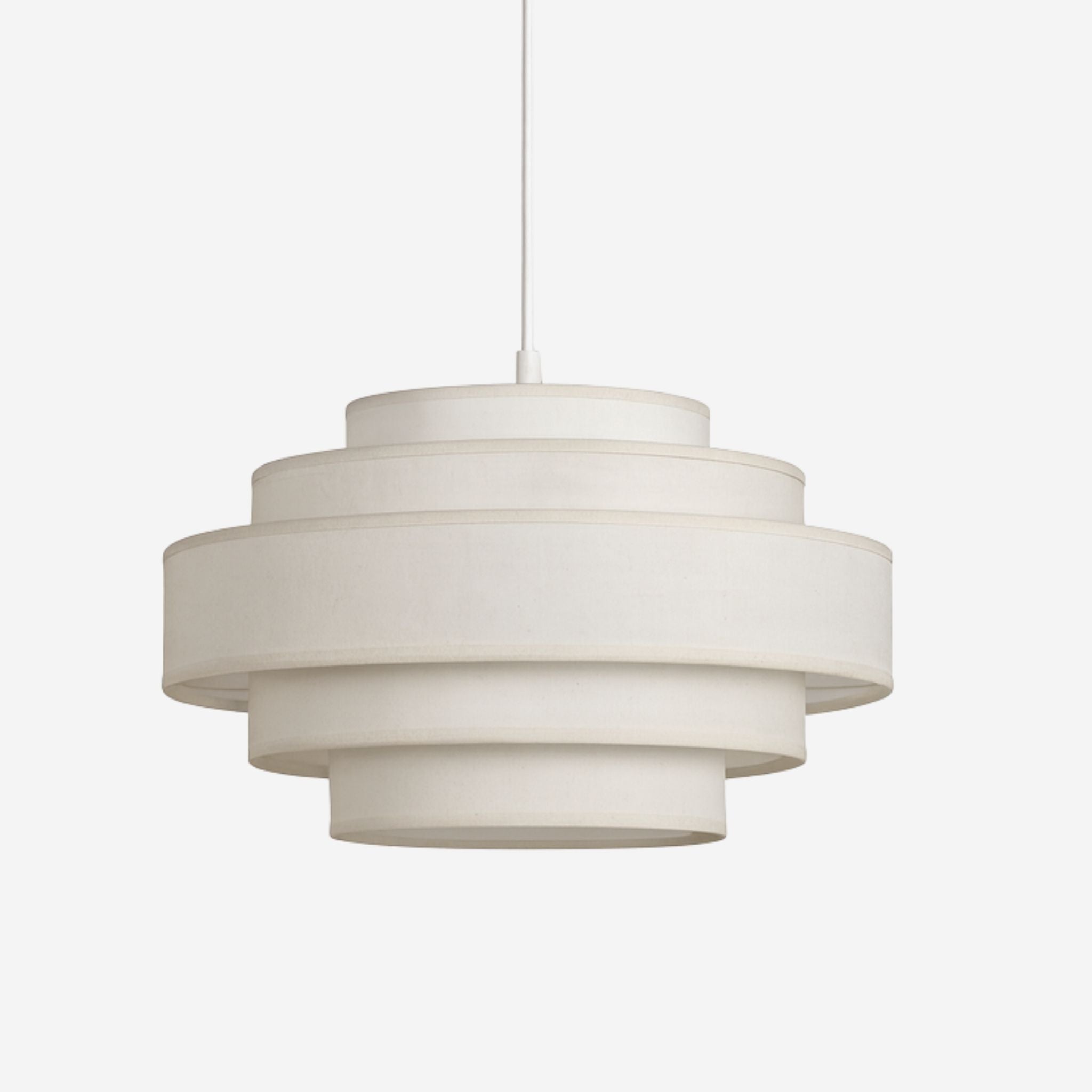 Helix Pendant Lamp | Layered Fabric Design, Soft Diffused Light