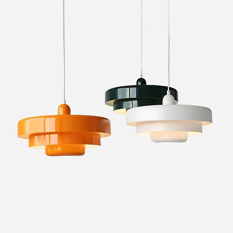 Bello Pendant Lamp | Bauhaus Design, Green Metal Shade Ø35 cm