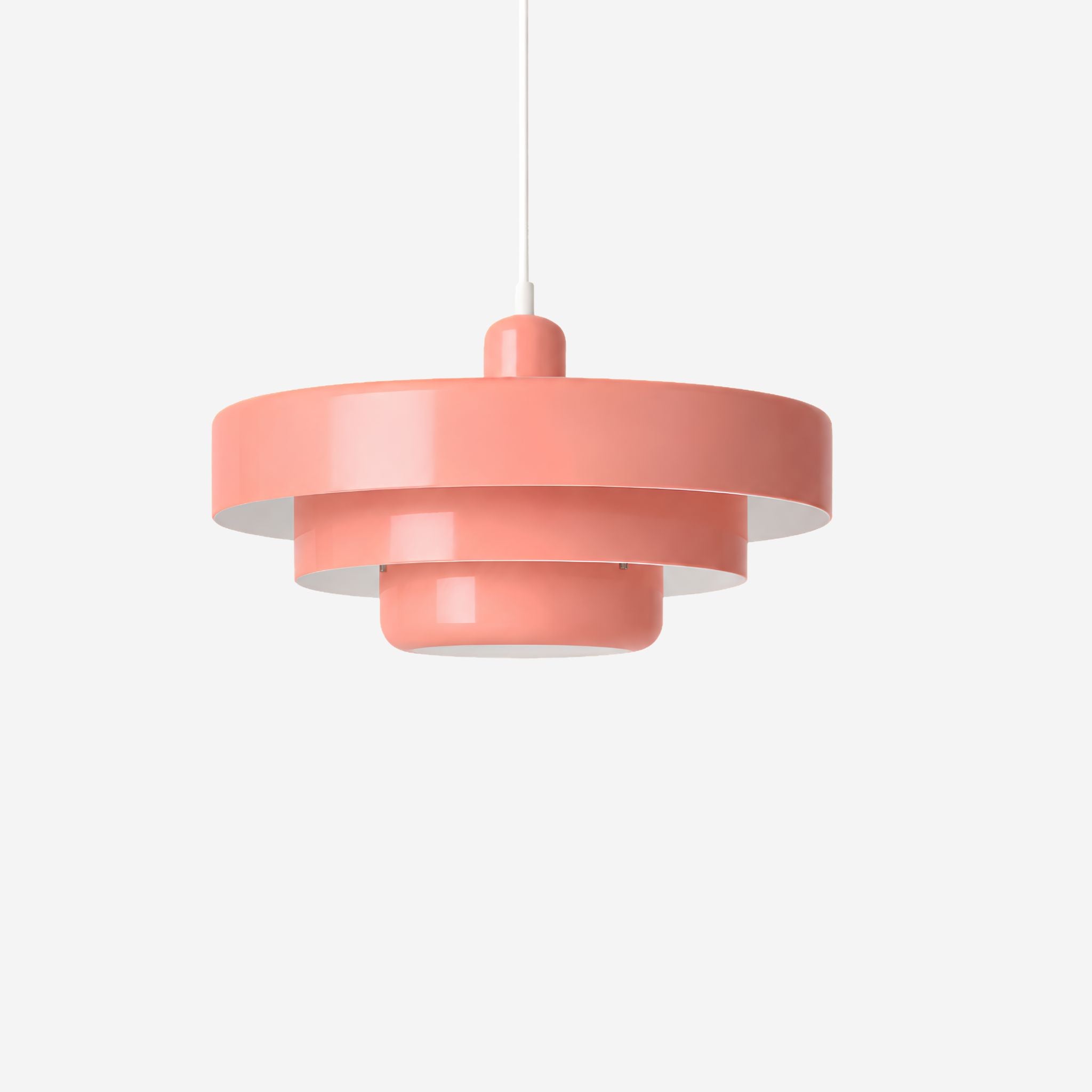 Bela Pendant Lamp | Bauhaus Design, Pink Metal Shade Ø35 cm