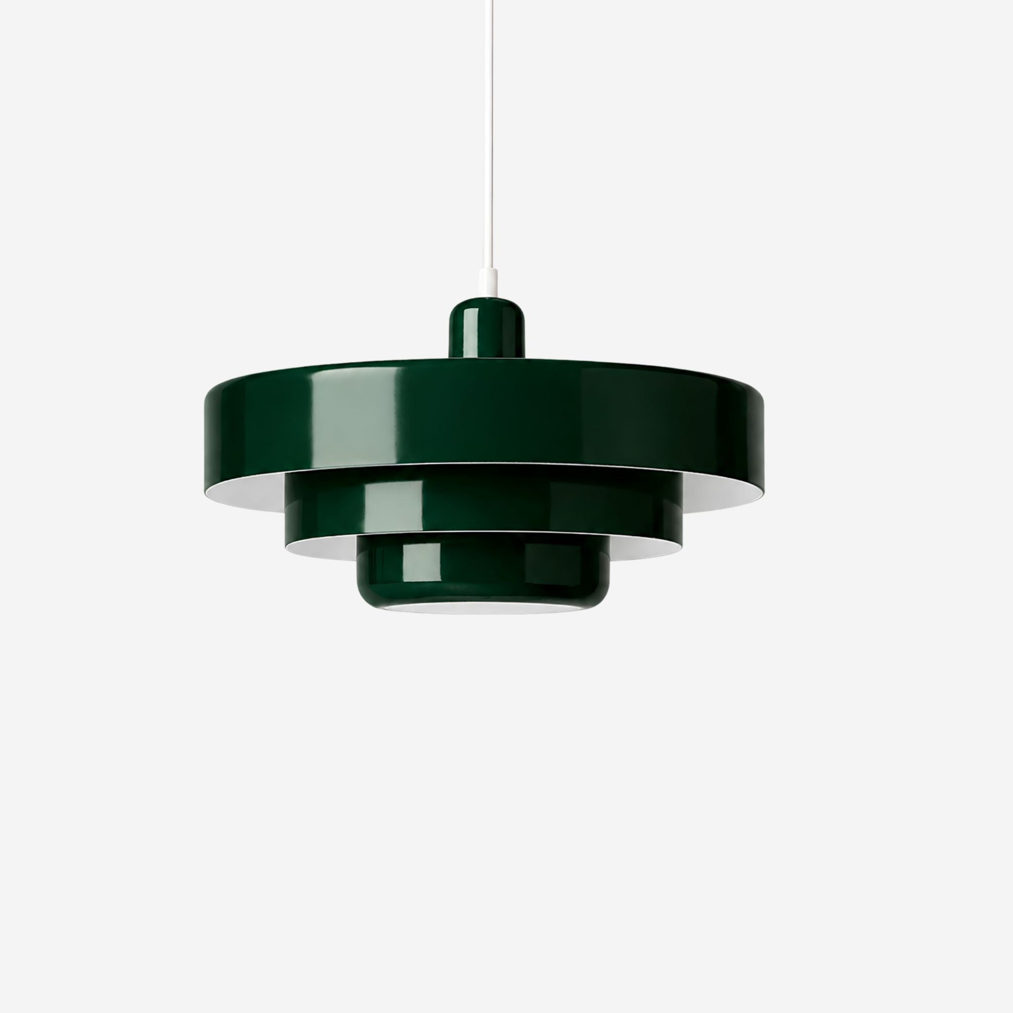 Bello Pendant Lamp | Bauhaus Design, Green Metal Shade Ø35 cm