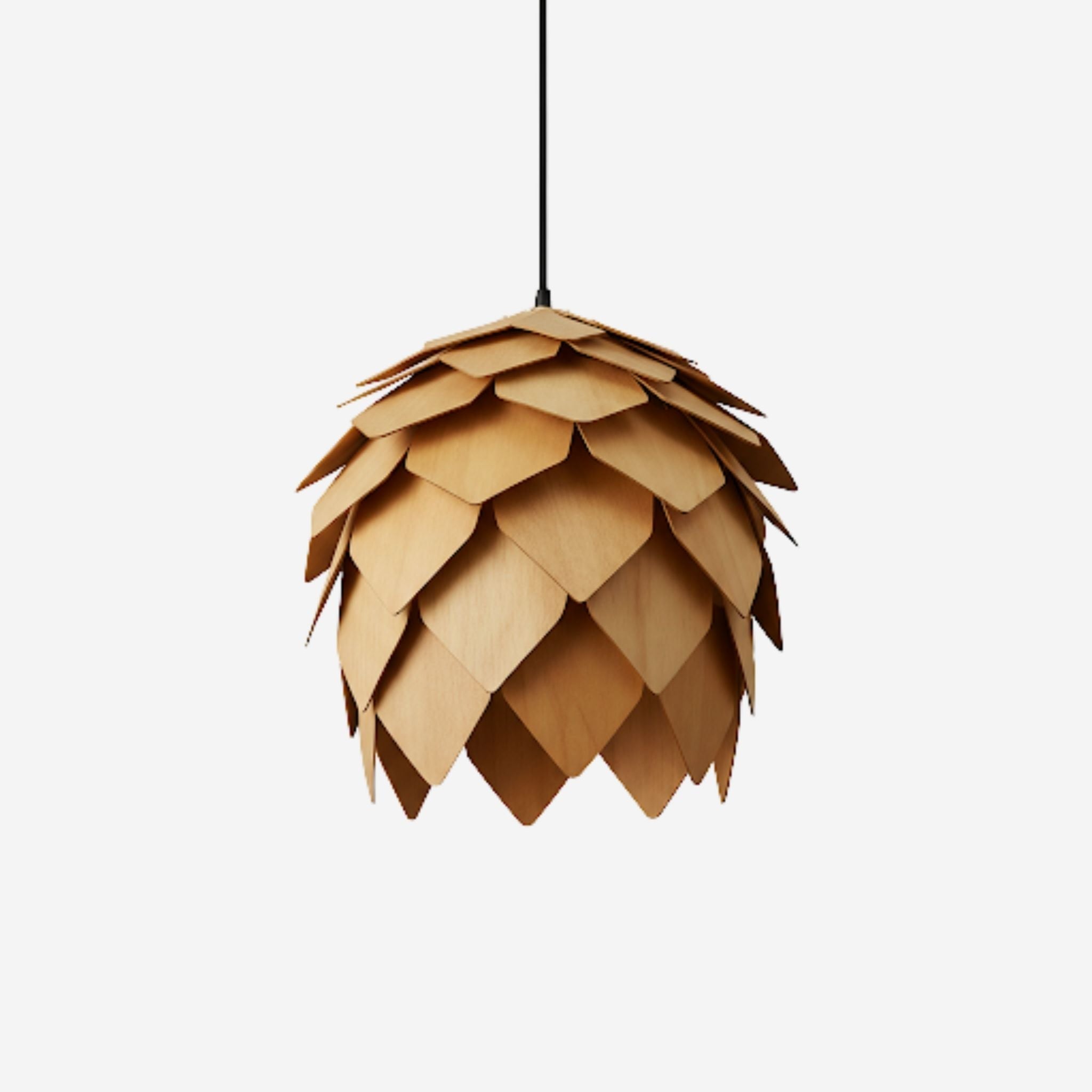 Korra Ceiling Lamp | Light Wood, Cone-Shaped Design