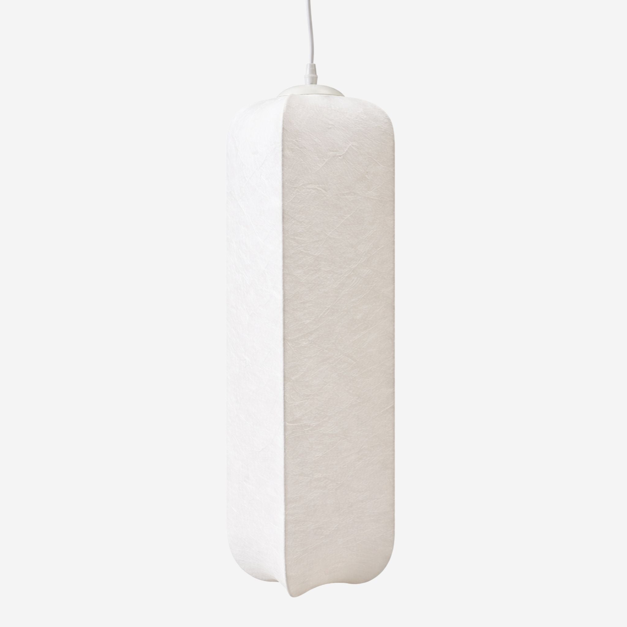 Bello Column Ceiling Lamp | Organic White Cacoon, Soft Illumination