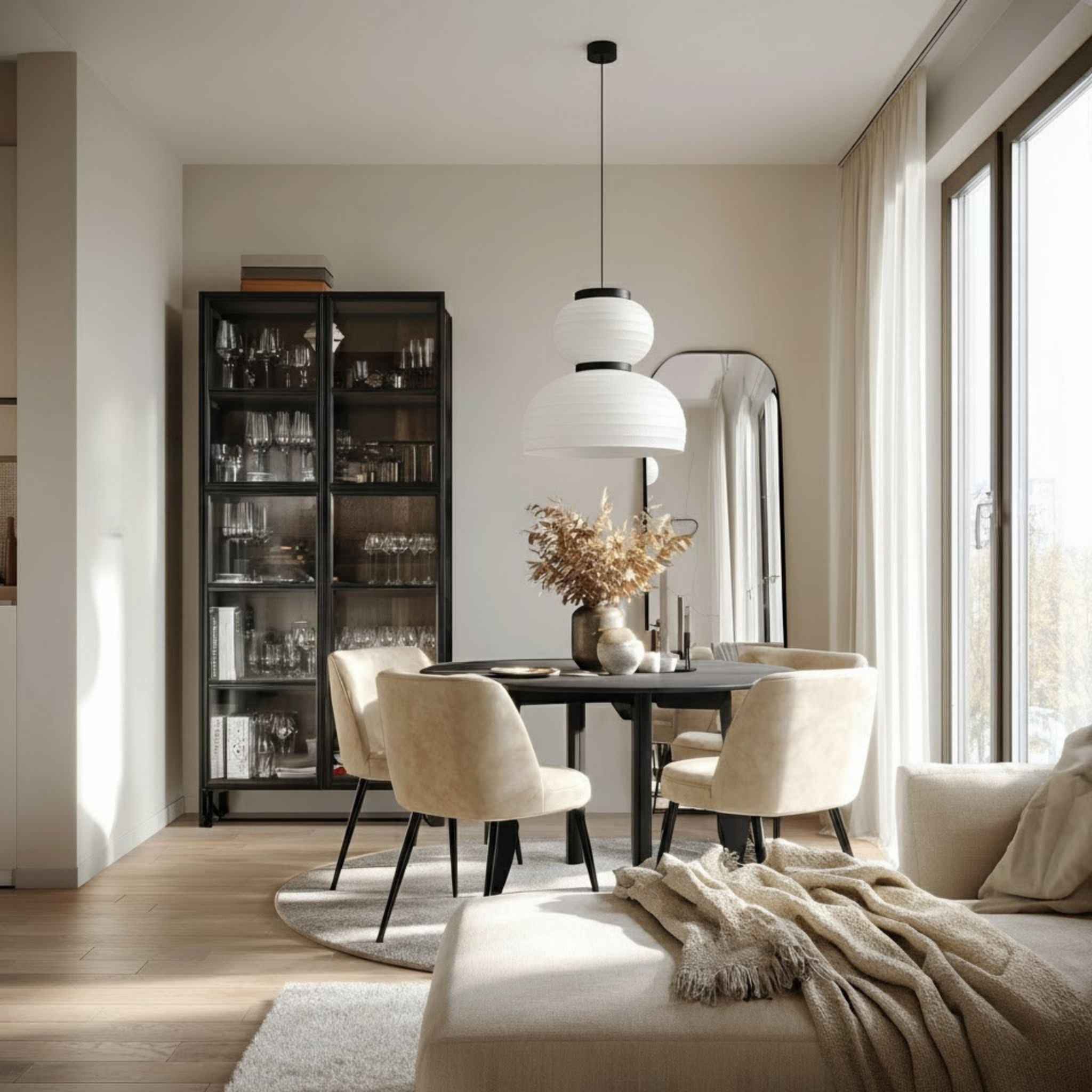 Bela Ceiling Lamp | Cocoon Material, Soft Diffused Light