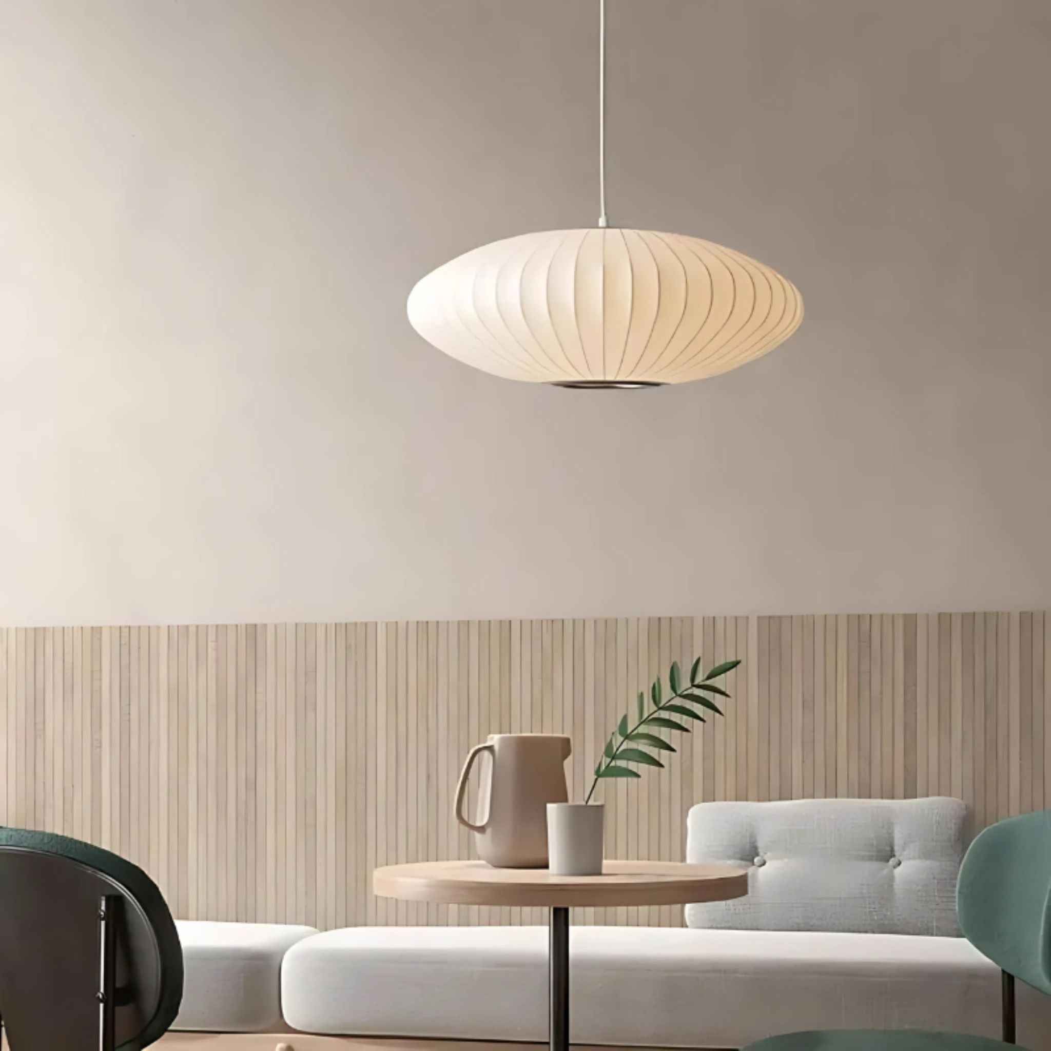 Bela Pendant Lamp | Ø50 cm White Cocoon Material