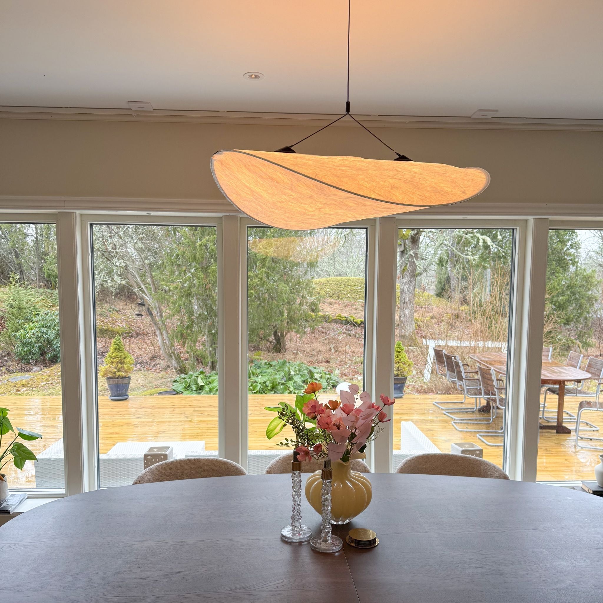 Bela Ceiling Lamp | White Tyvek Pendant, Cloud-Shaped Shade