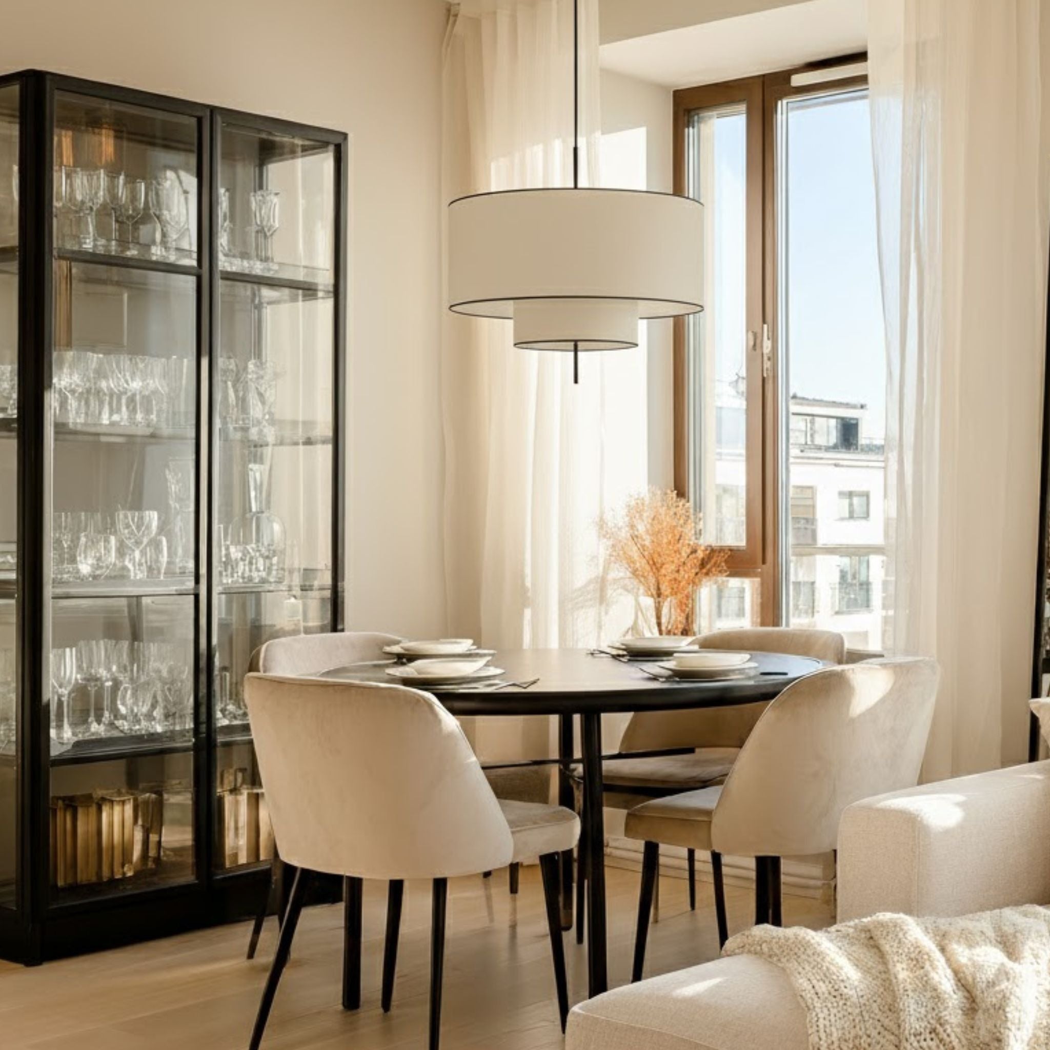 Bello Ceiling Lamp | Ø50 cm Textured Shade, Modern Design
