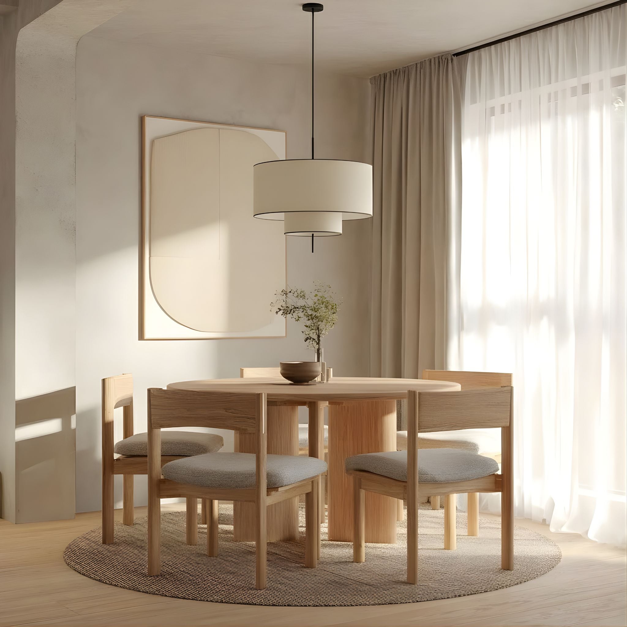 Bello Ceiling Lamp | Ø50 cm Textured Shade, Modern Design