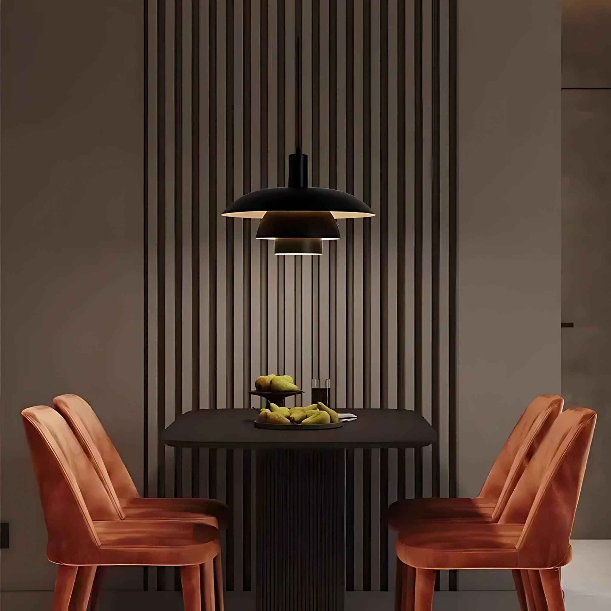 Belo Ceiling Lamp | Black, Ø37 cm Retro Danish Design