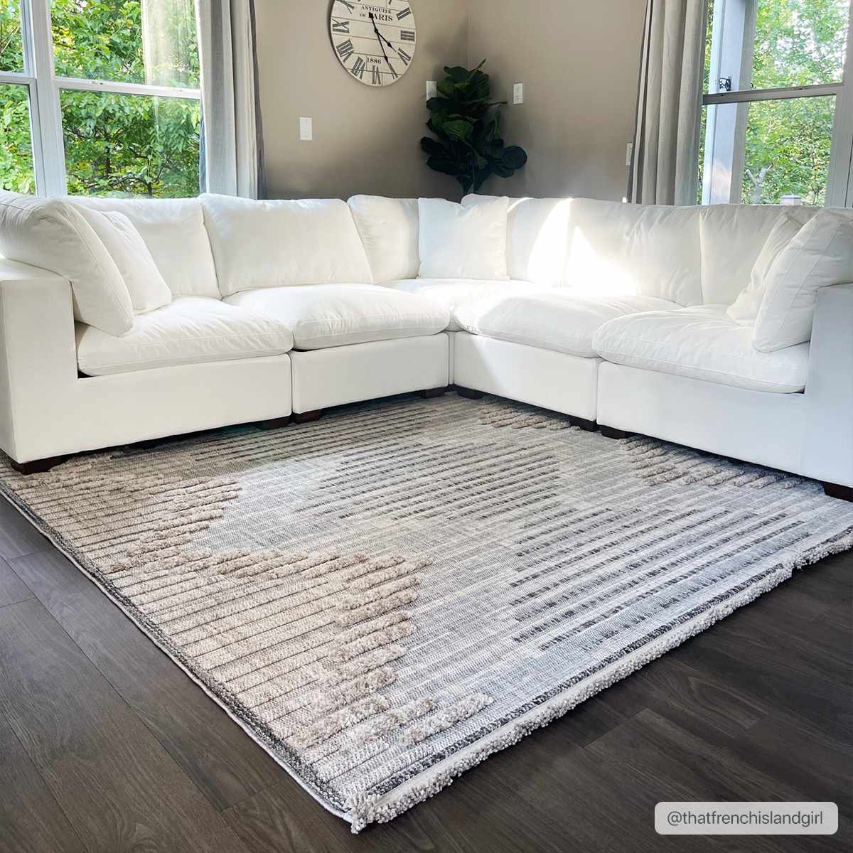 Milo High-Low Rustic Rug  Machine Woven  100% Polyester