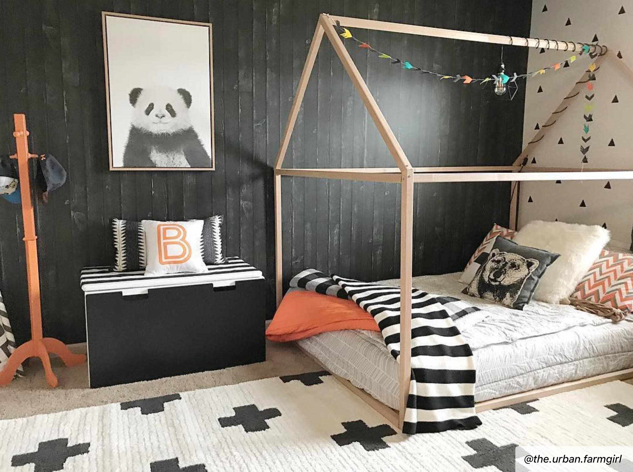 Elysian Area Rug High Pile, Machine Woven, Black/Charcoal/White