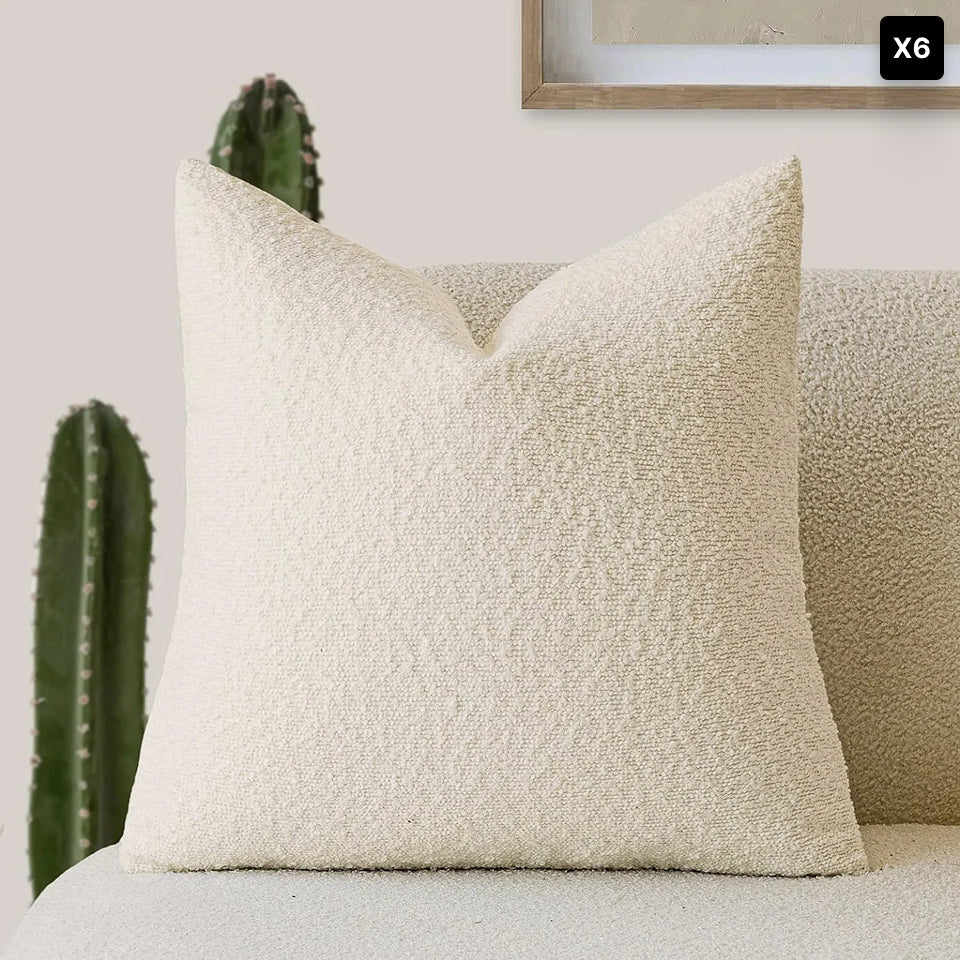Bela Bouclé Kussenhoes | Elegant Design, 45x45 cm