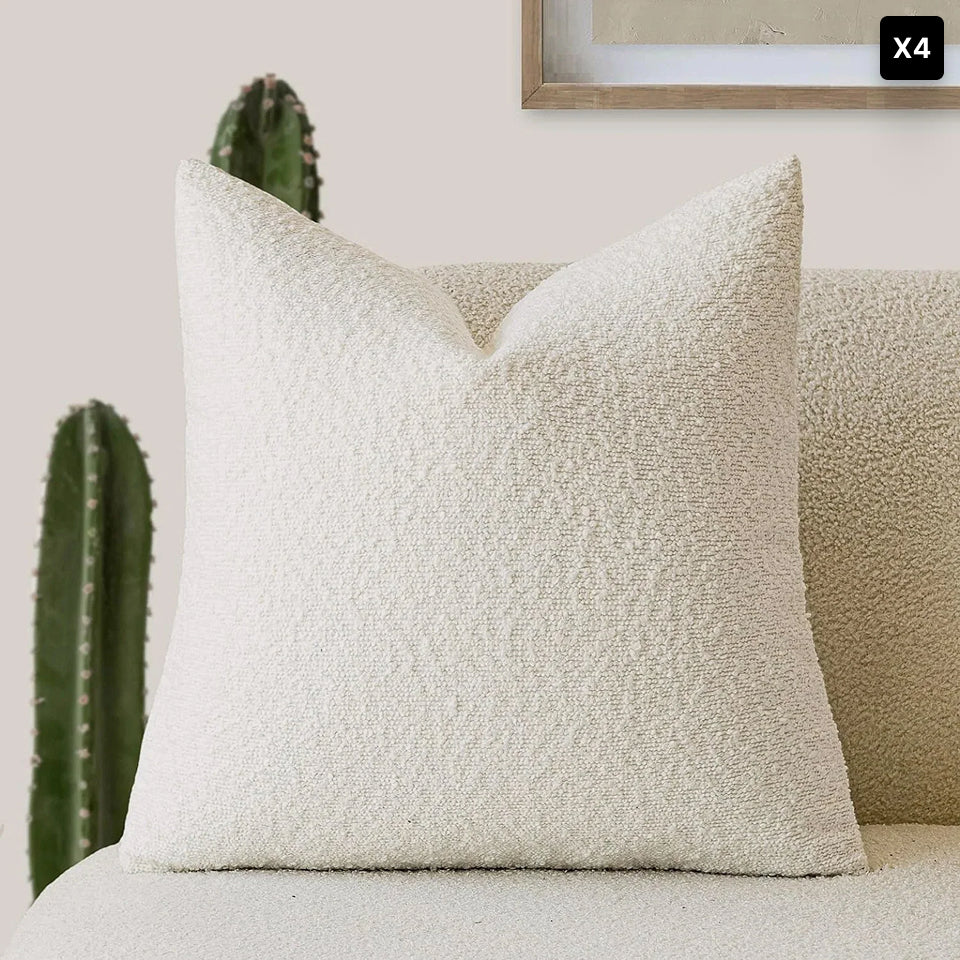 Bela Bouclé Kussenhoes | Elegant Design, 45x45 cm