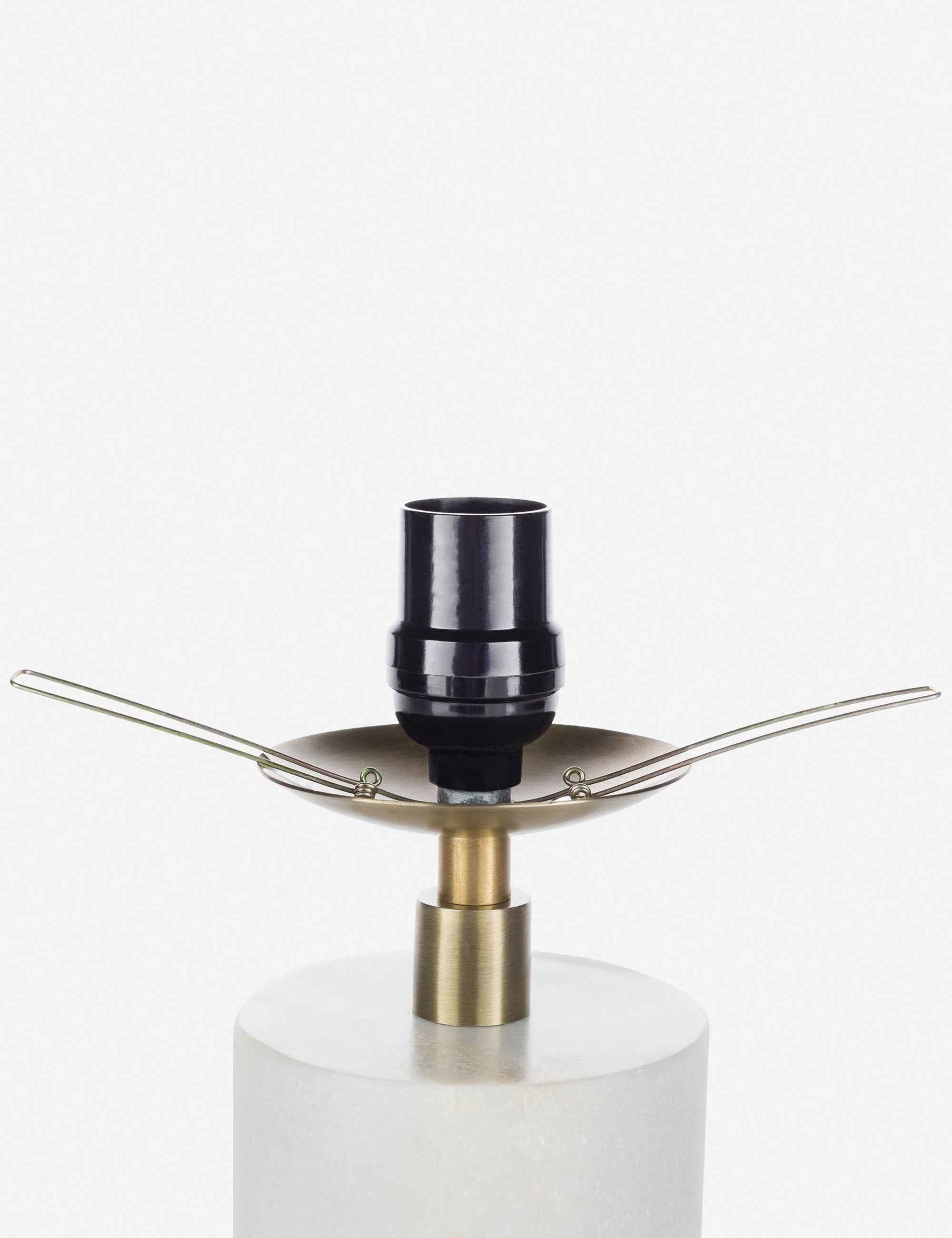 Elysian Mini Table Lamp | Marble Base, White Glass Shade