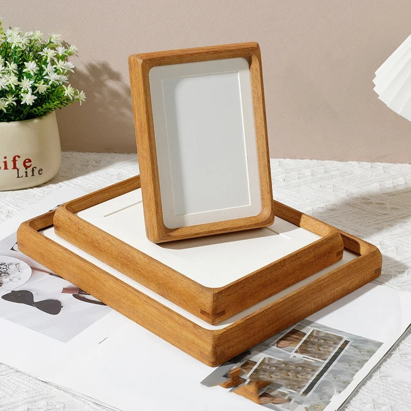 Vico Wooden Photo Frame | Rounded Corners, Walnut or Cherry