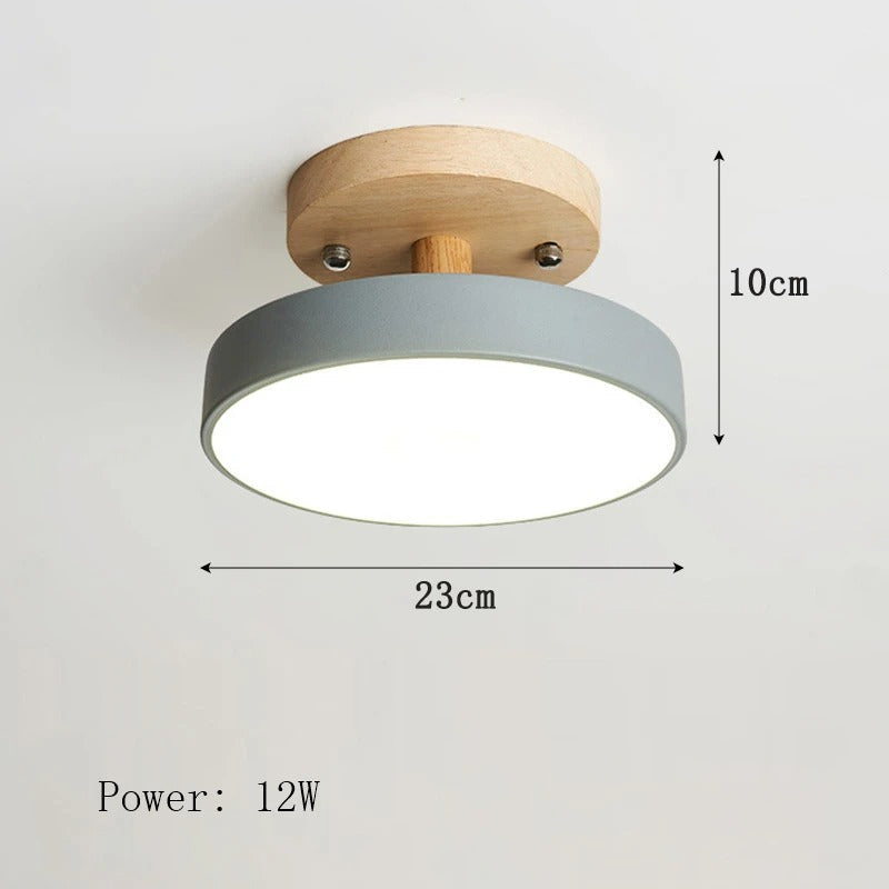 Brio Wooden Ceiling Light | Scandinavian Design, Soft LED Illumination