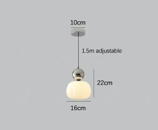 Bela Pumpkin Pendant Light | Modern LED, Adjustable Height
