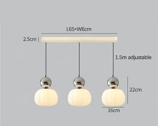 Bela Pumpkin Pendant Light | Modern LED, Adjustable Height