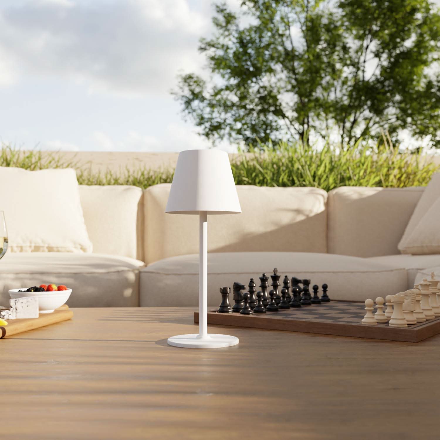 Vela Battery Table Lamp | Warm White Light, Outdoor Use