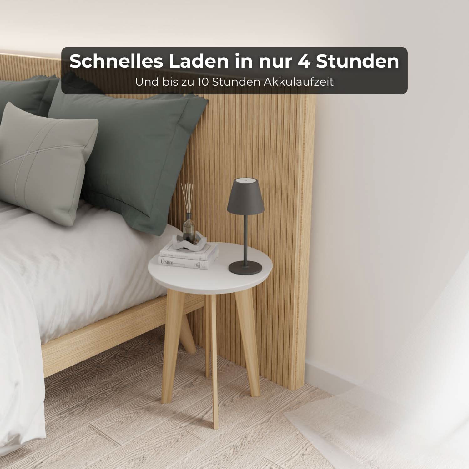 Vela Battery Table Lamp | Warm White Light, Outdoor Use
