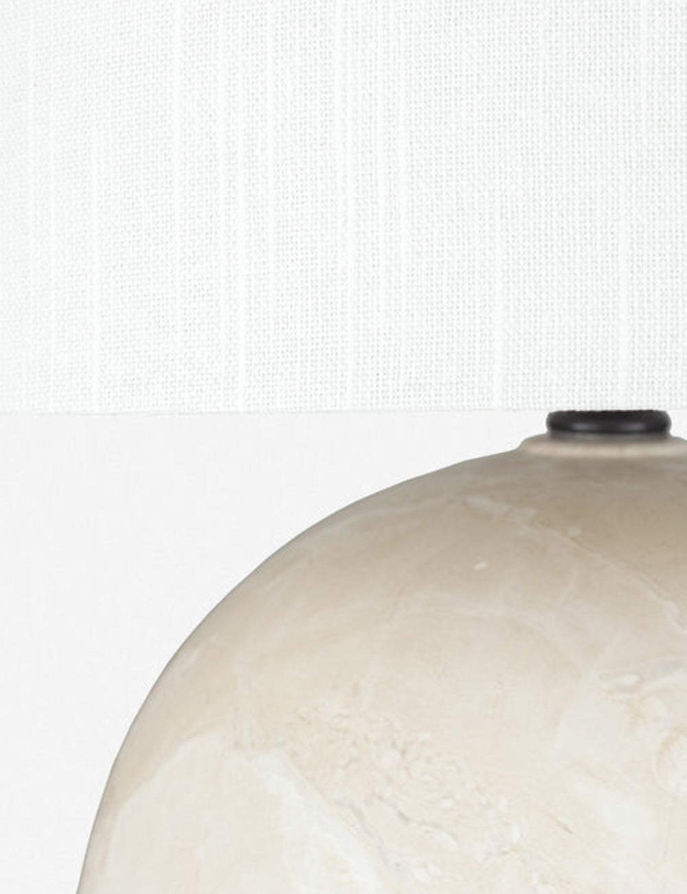 Vireo Table Lamp | Ceramic Base, Linen Shade