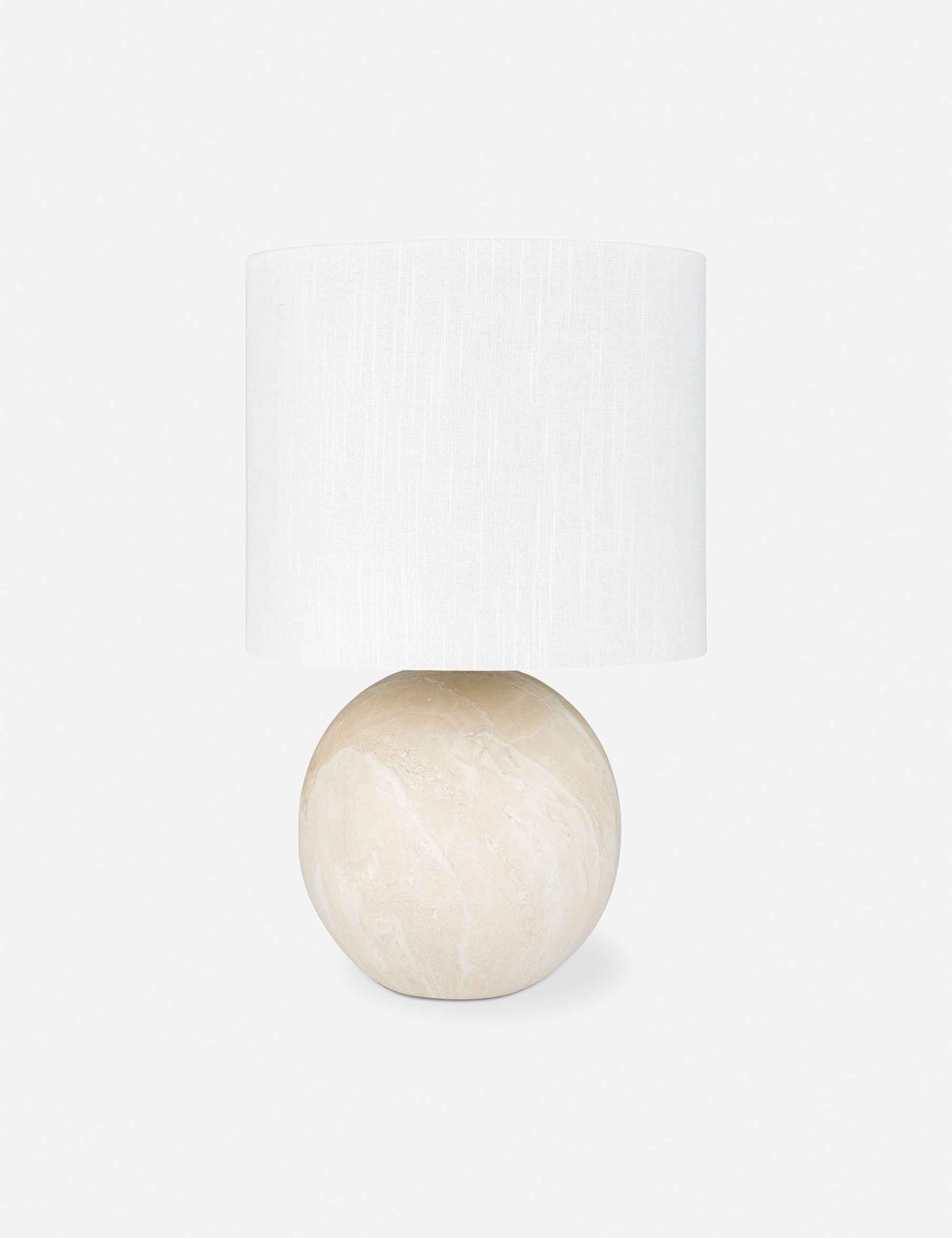 Vireo Table Lamp | Ceramic Base, Linen Shade