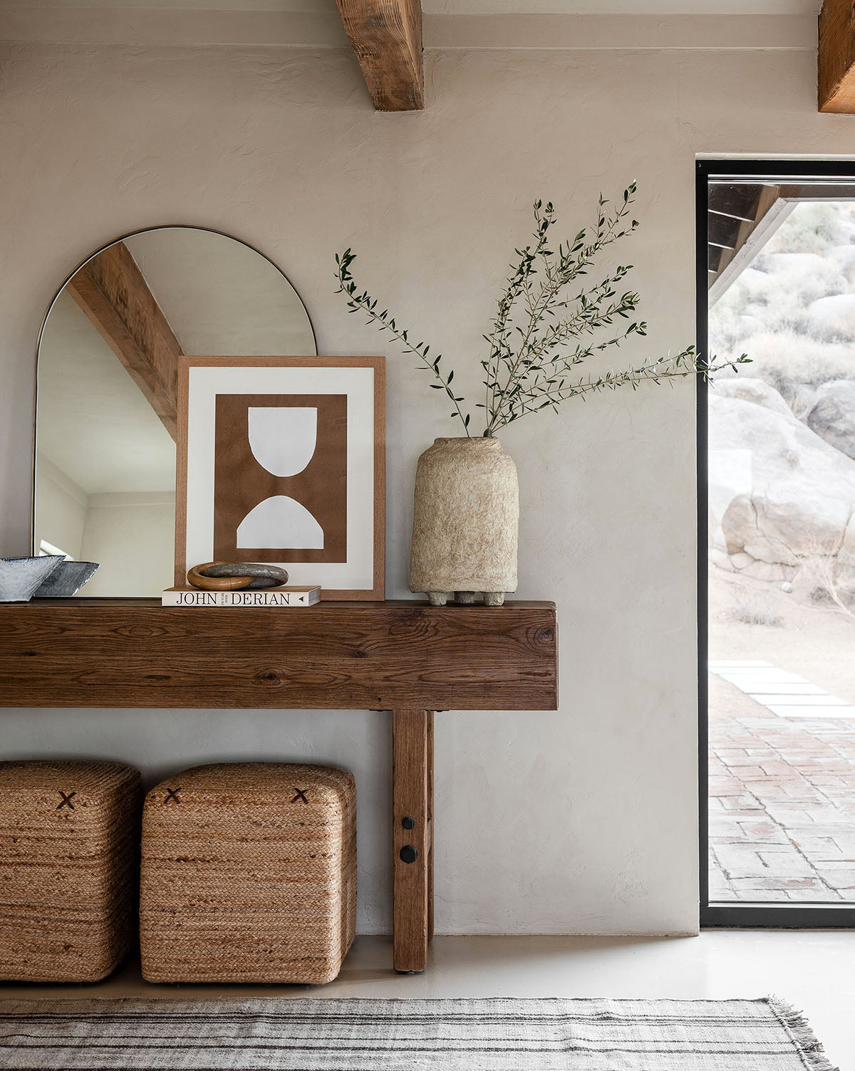 Wren Arched Mirror  Iron Frame, Shatterproof Glass