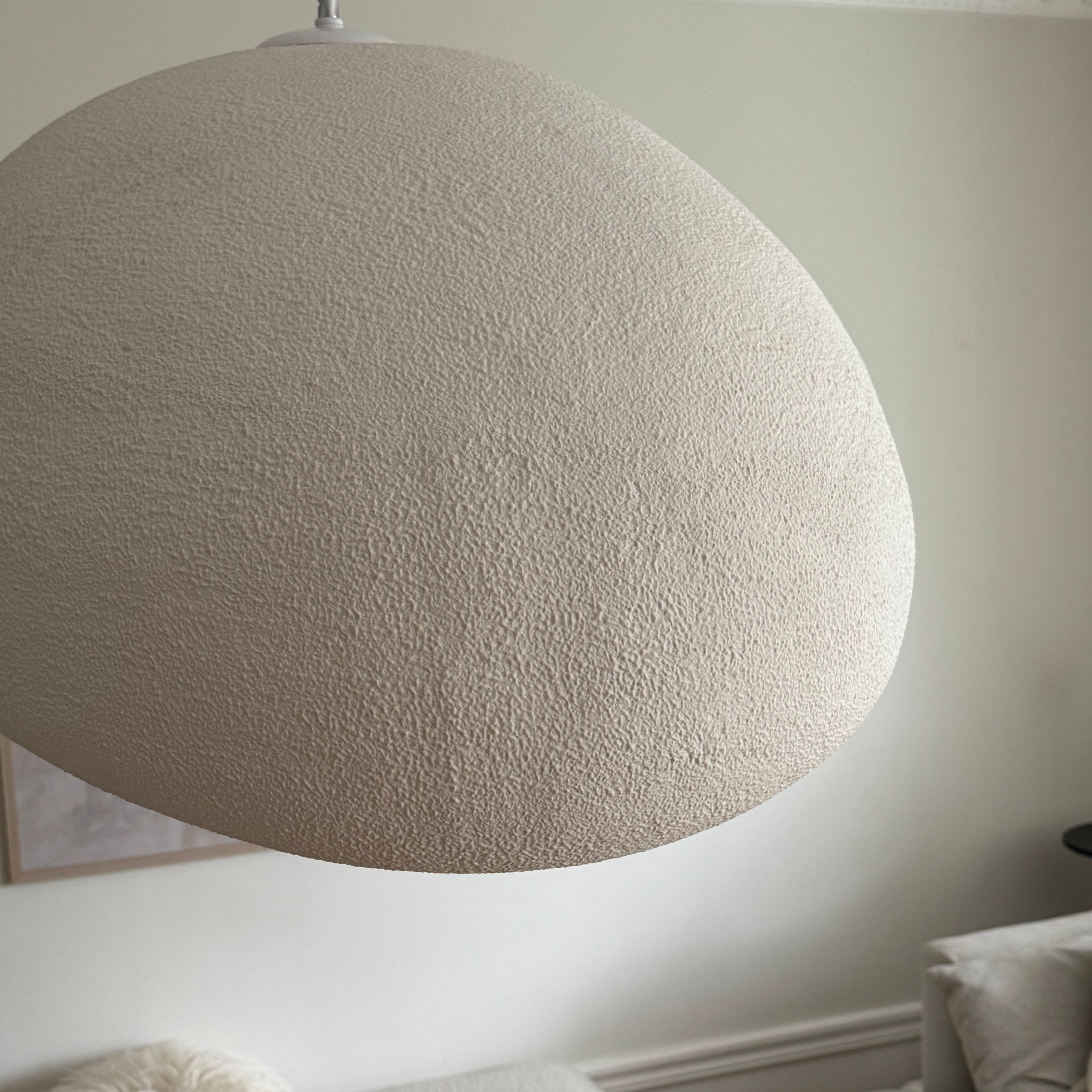 Bela Arch Ceiling Lamp | Japandi Design, Matte White Finish