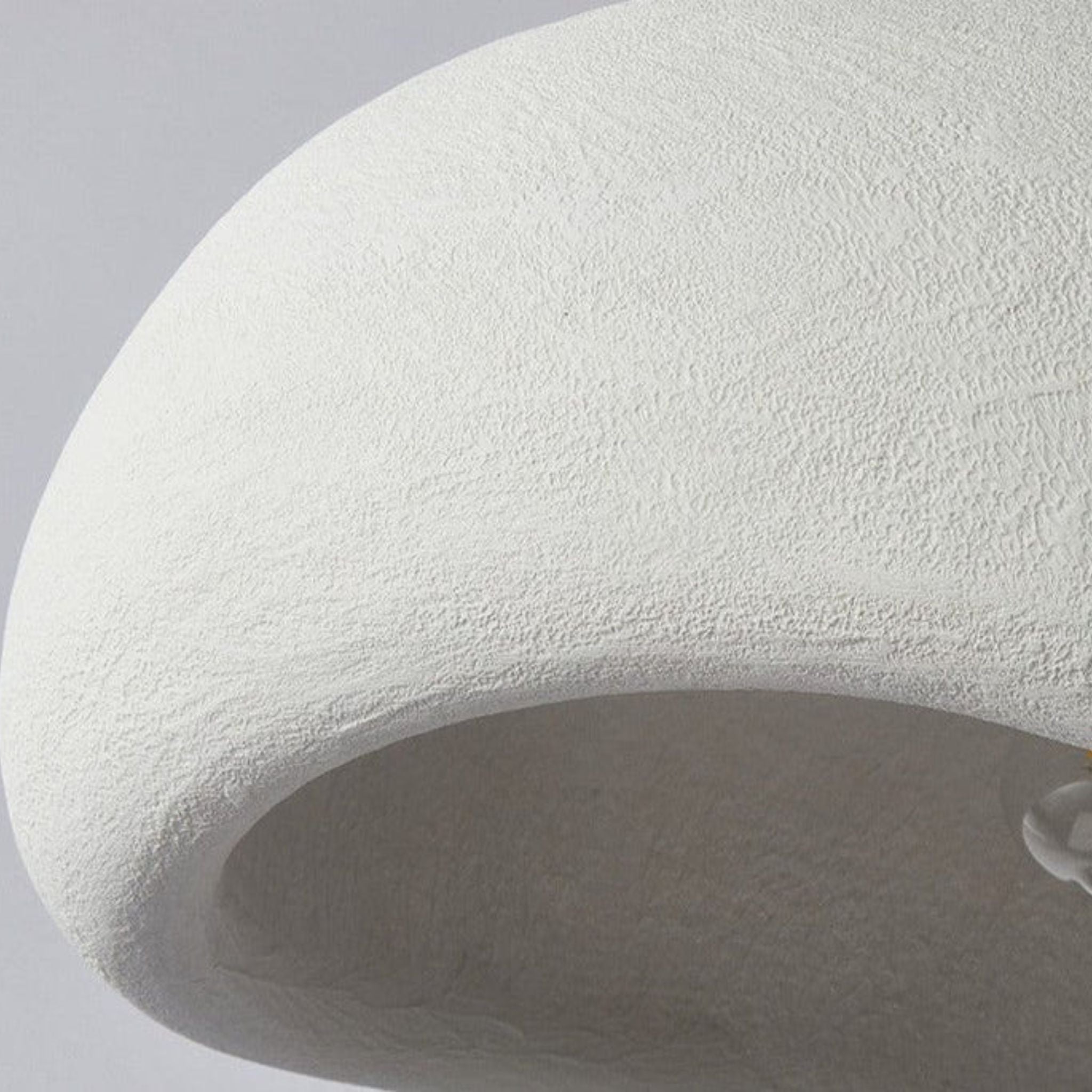 Bela Arch Ceiling Lamp | Japandi Design, Matte White Finish