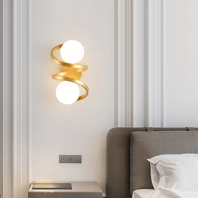 Bello Wall Light | Modern Dual LED Globe, Soft Ambient Illumination