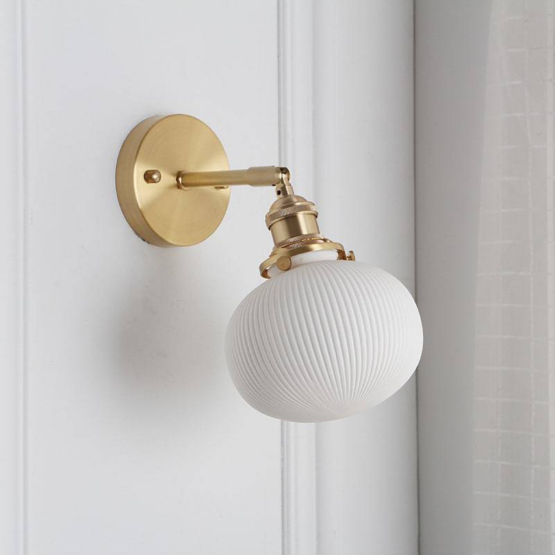Bello Wandlamp | Handgemaakt Keramiek, Messing Fitting