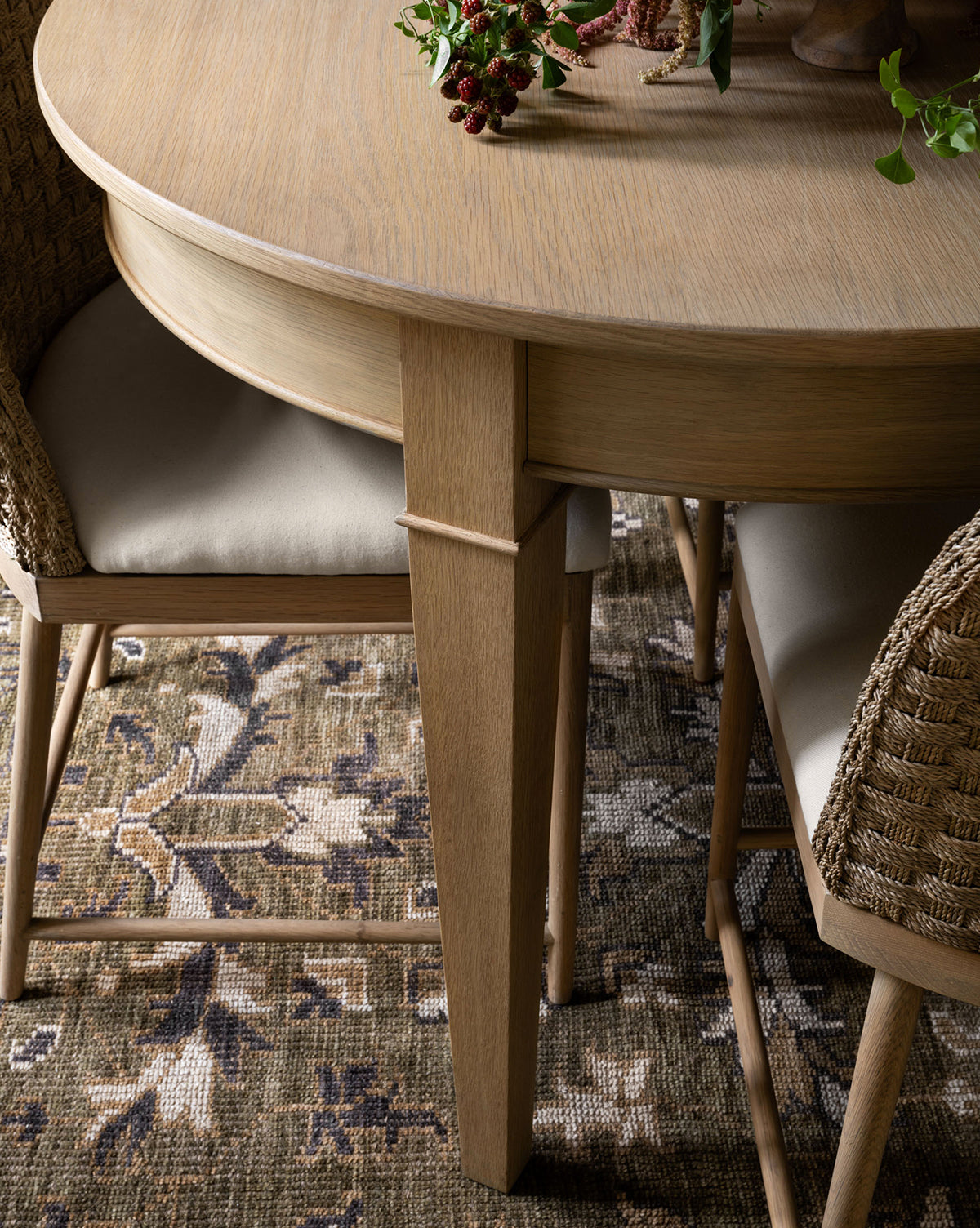 Bramble Hand-Knotted Rug  100% Wool, Artisan Design