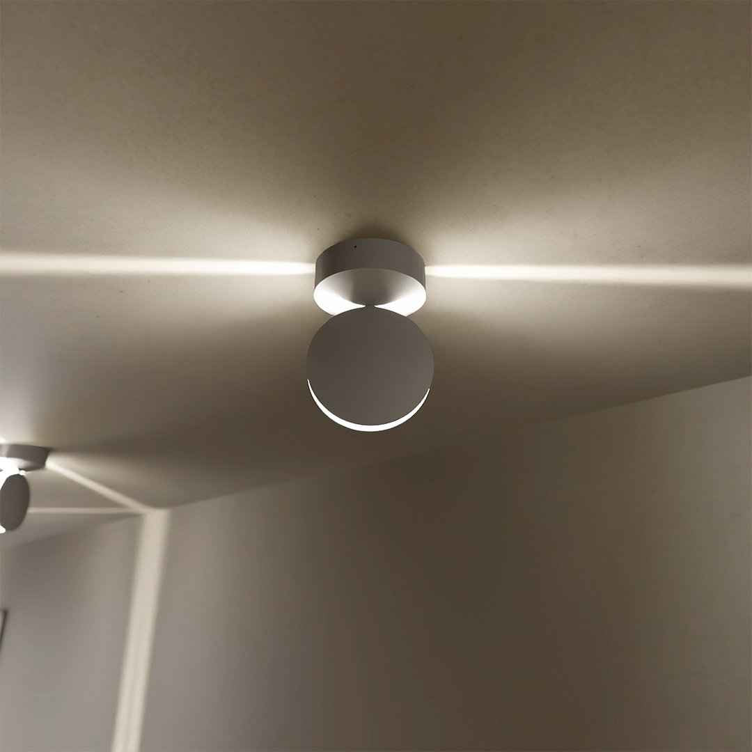 Sola Spotlight Wall Light | 360° Rotatable, Matt White