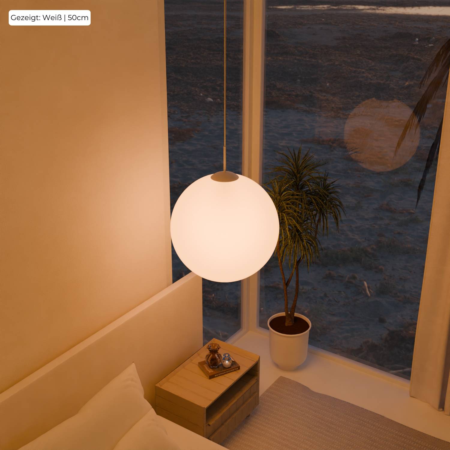 Bela Pendant Light | Matte Opal Glass, Soft Light Distribution