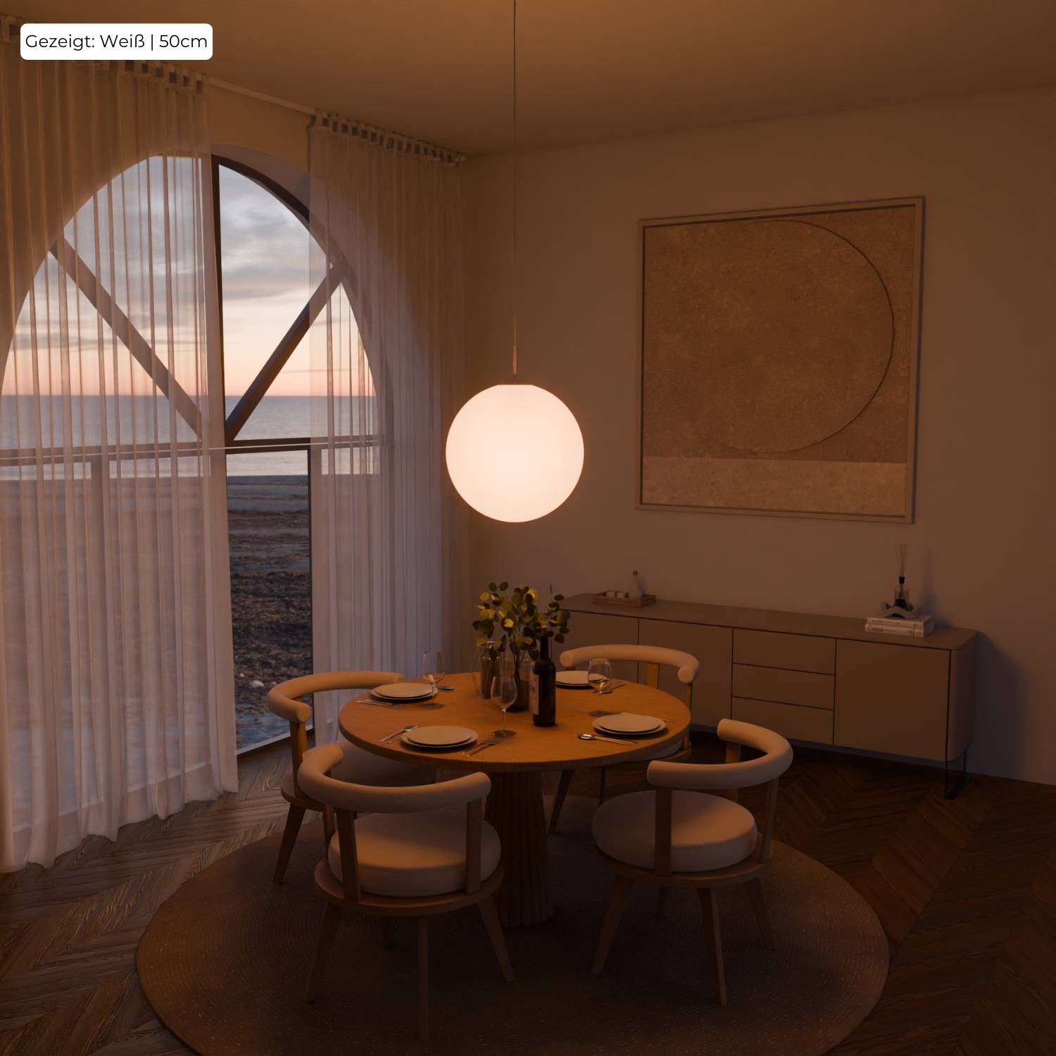 Bela Pendant Light | Matte Opal Glass, Soft Light Distribution